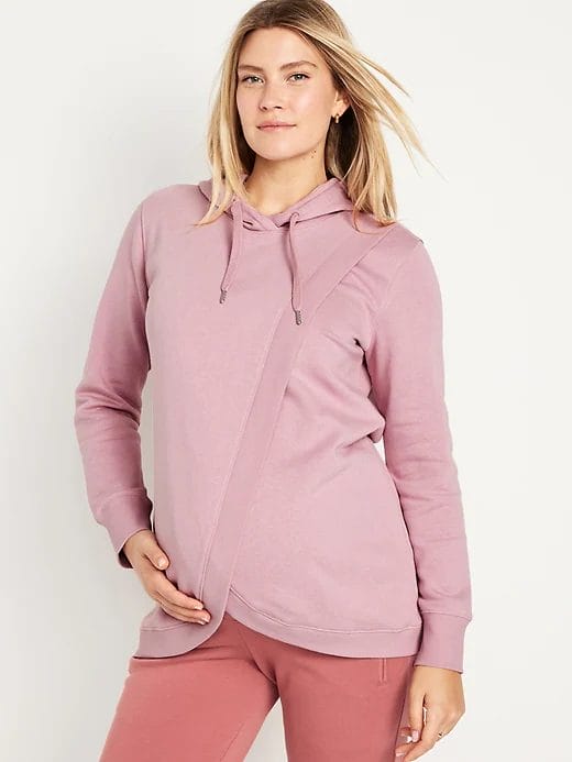 Old Navy Maternity Cross-Front Nursing Pullover Hoodie