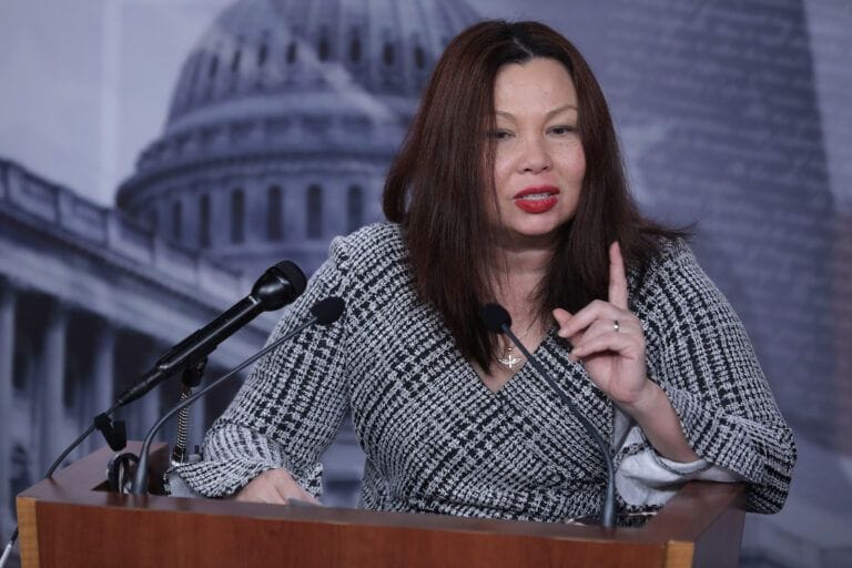 Tammy Duckworth at podium in Congress