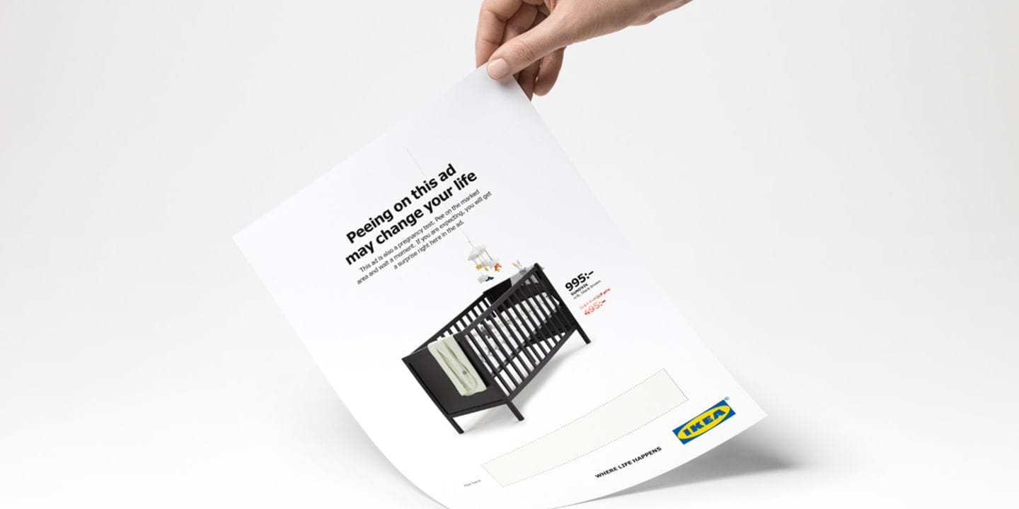 ikea ad pregnancy test