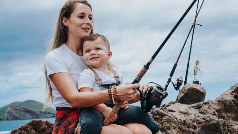 alexa penavega and son fishing