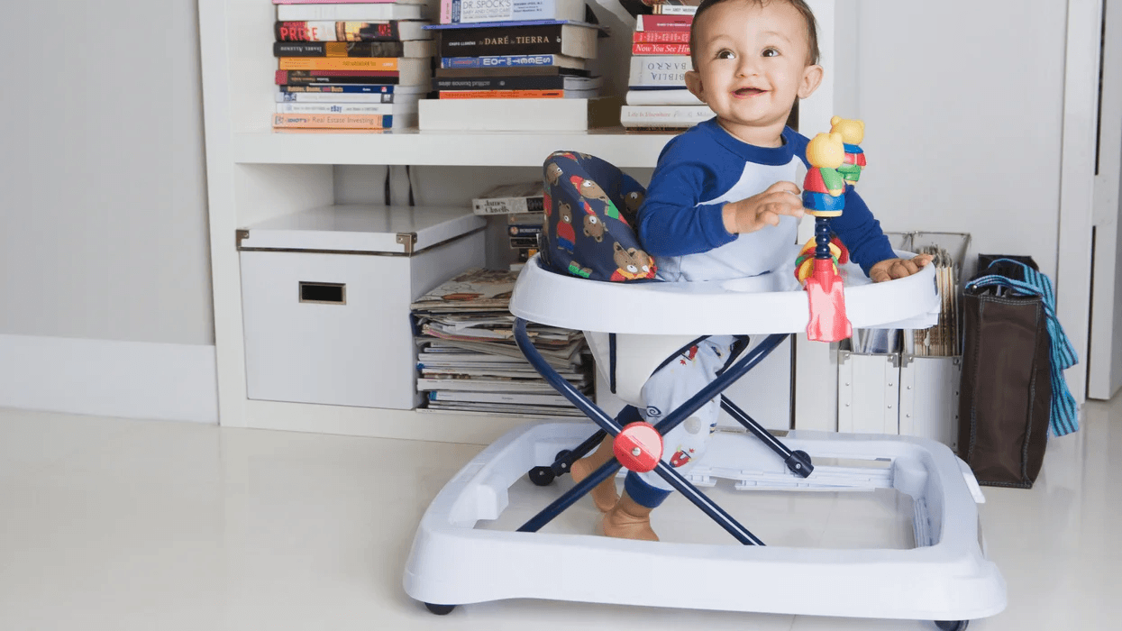 baby in a baby walker