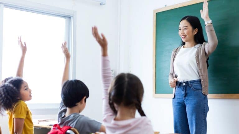 teacher and students