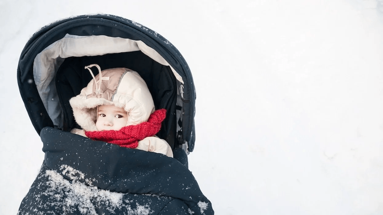 baby in a stroller in the snow - How cold is too cold for a baby?