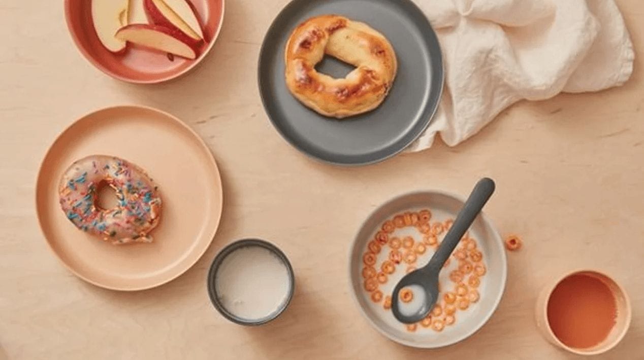 breakfast on the kitchen table