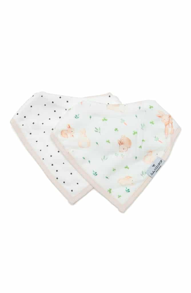 loulou lollipop bandanna bib set