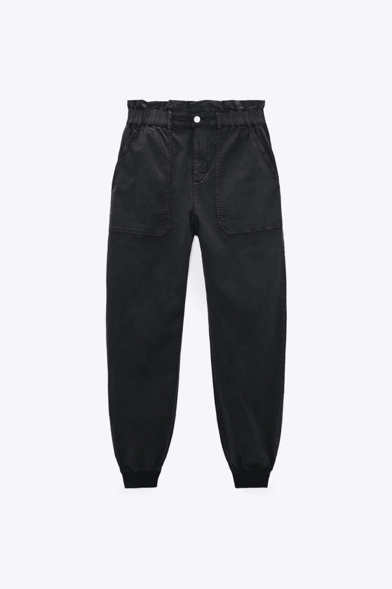 zara patch pocket jogger pants Motherly