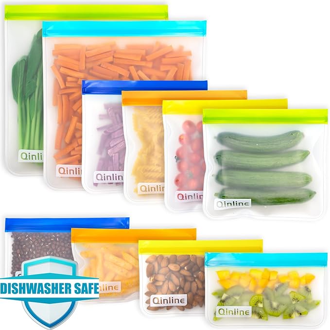 Qinline Reusable Food Storage Bags