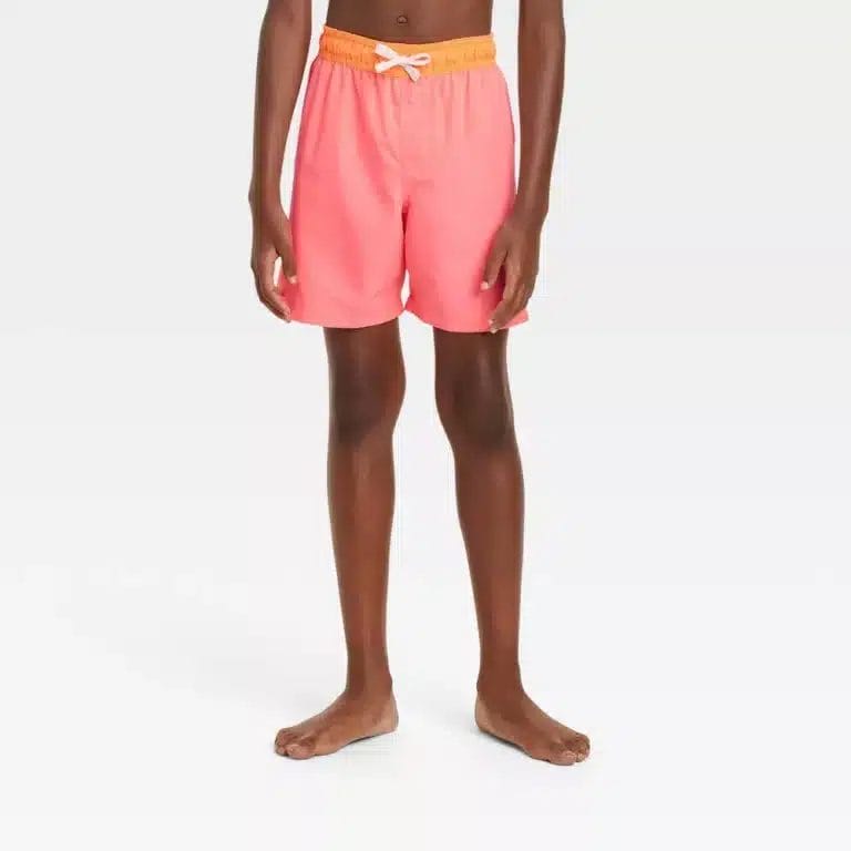 Cat & Jack Neon Pink Swim Shorts