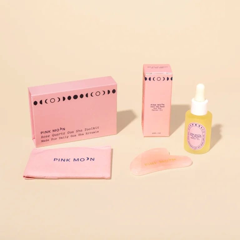 Pink Moon Over the Moon Gua Sha Duo Motherly