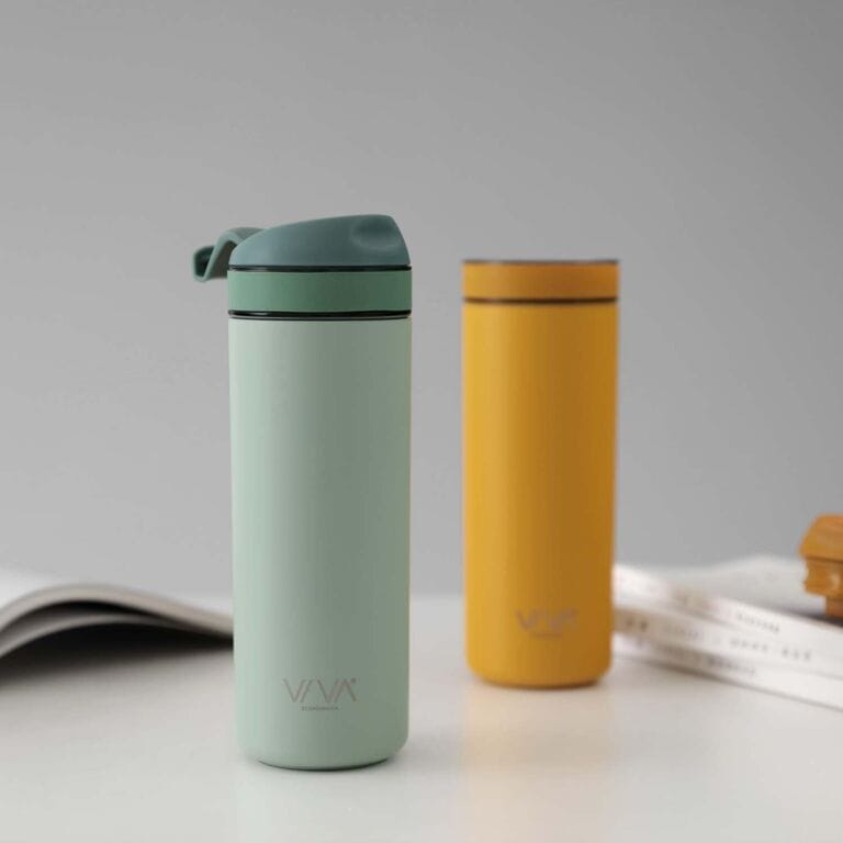 Viva Recharge Insulated Tea & Coffee Mug Travel French Press