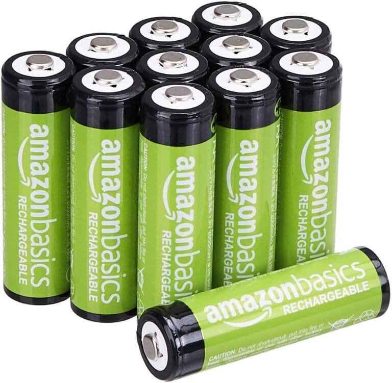 Amazon Basics 12-Pack Rechargeable AA NiMH Performance Batteries