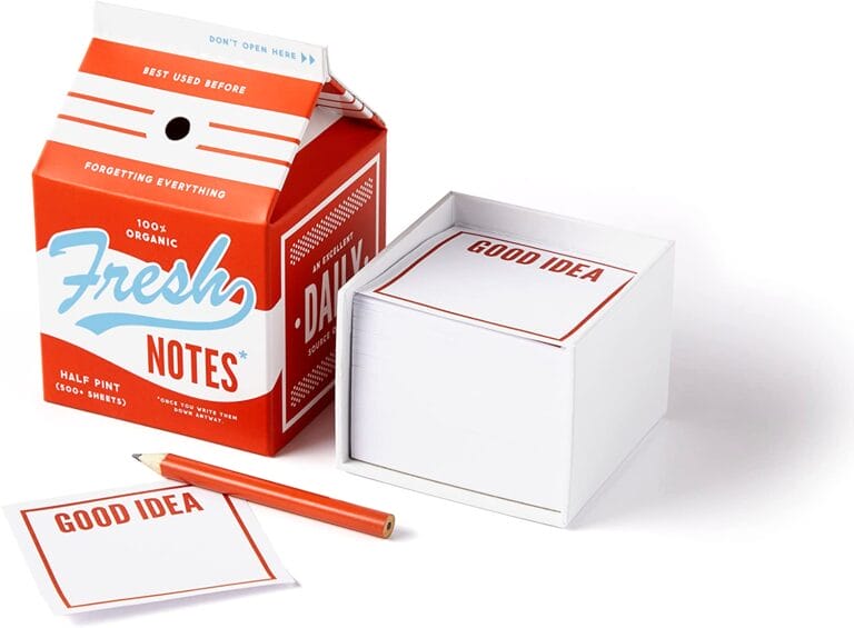 Fresh Ideas Milk Carton Note Set from Brass Monkey