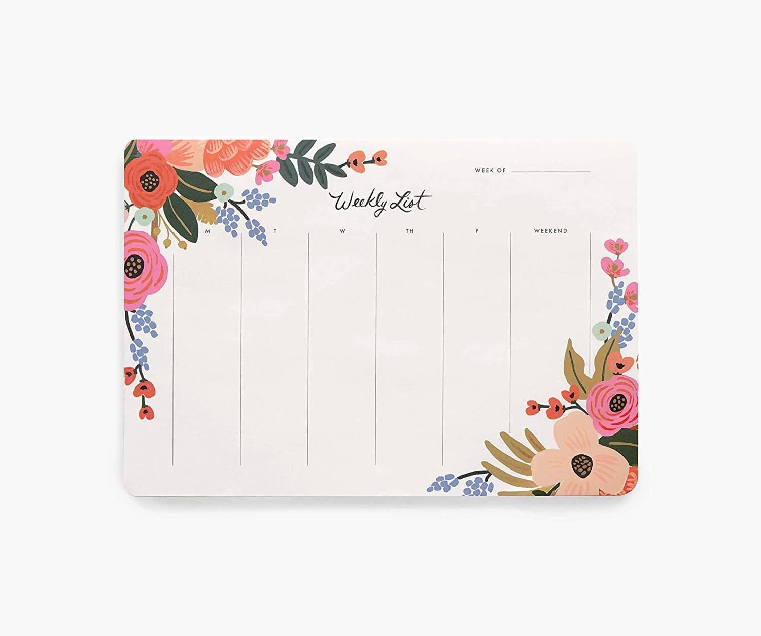 rifle paper co floral desk pad