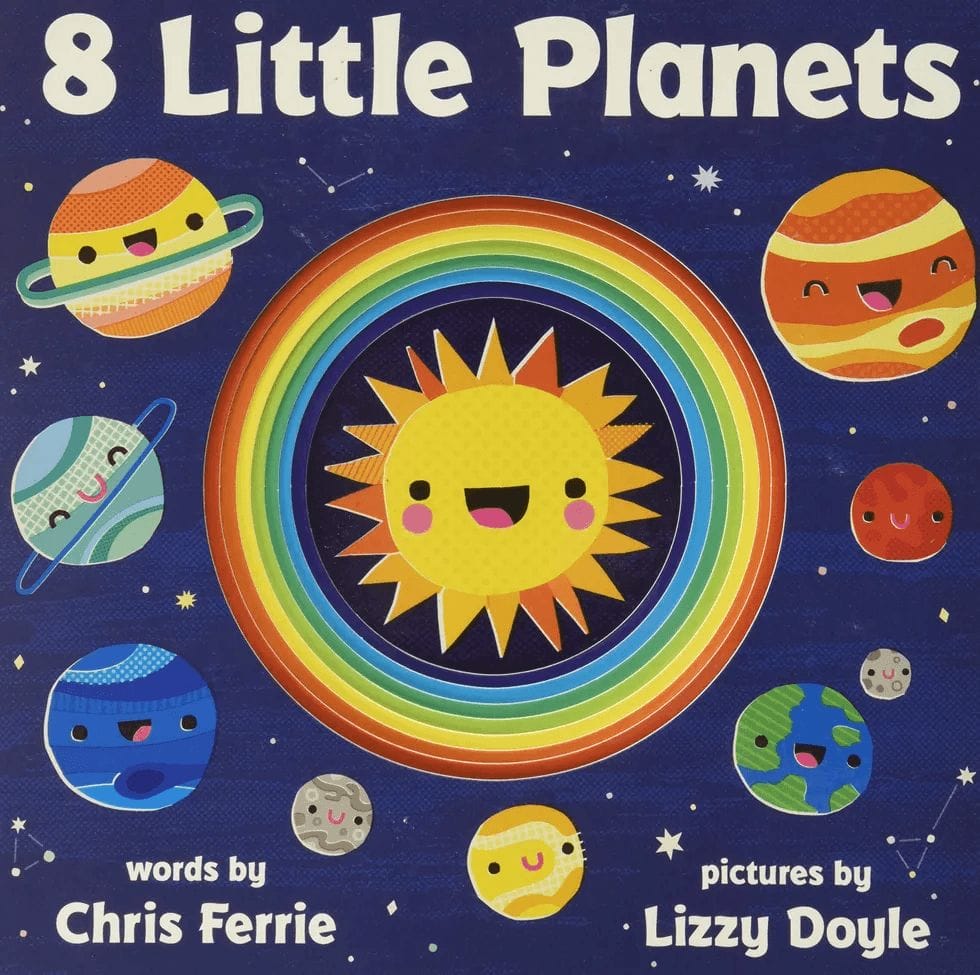 8 little planets, a science themed board book for babies