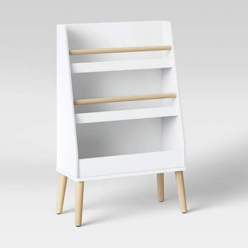 Modern Tall Three Shelf Bookshelf White - Pillowfort™