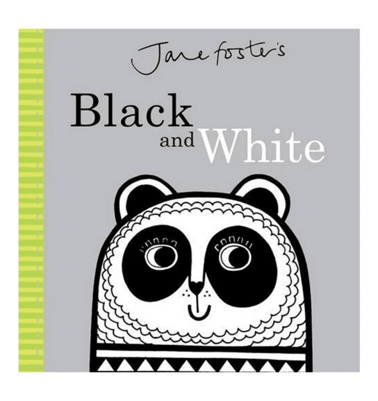 jane fosters black and white board book for babies