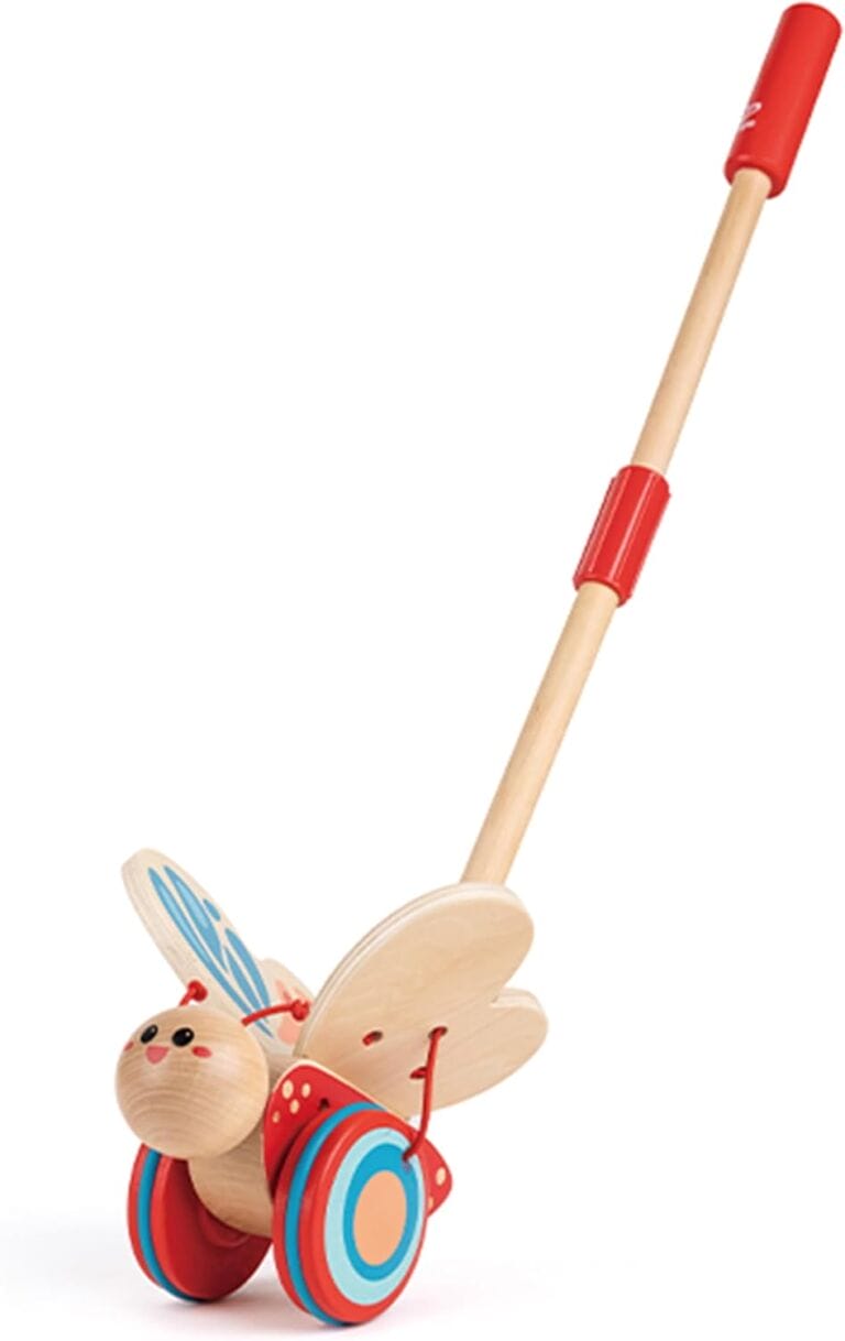 Hape Butterfly Wooden Push and Pull Walking Toy