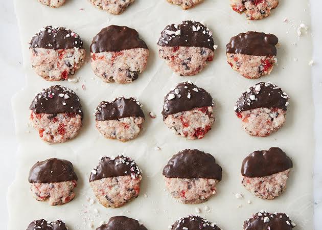 chocolate cherry shortbread Motherly