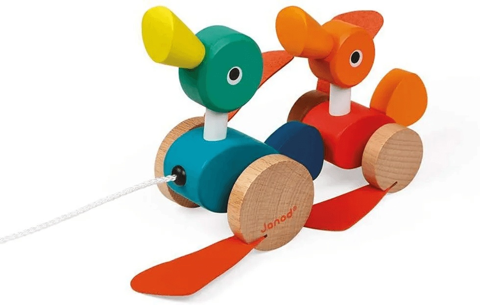 janod pull along wooden ducks Motherly