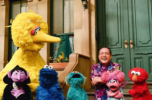 screen grab from a Sesame Street episode