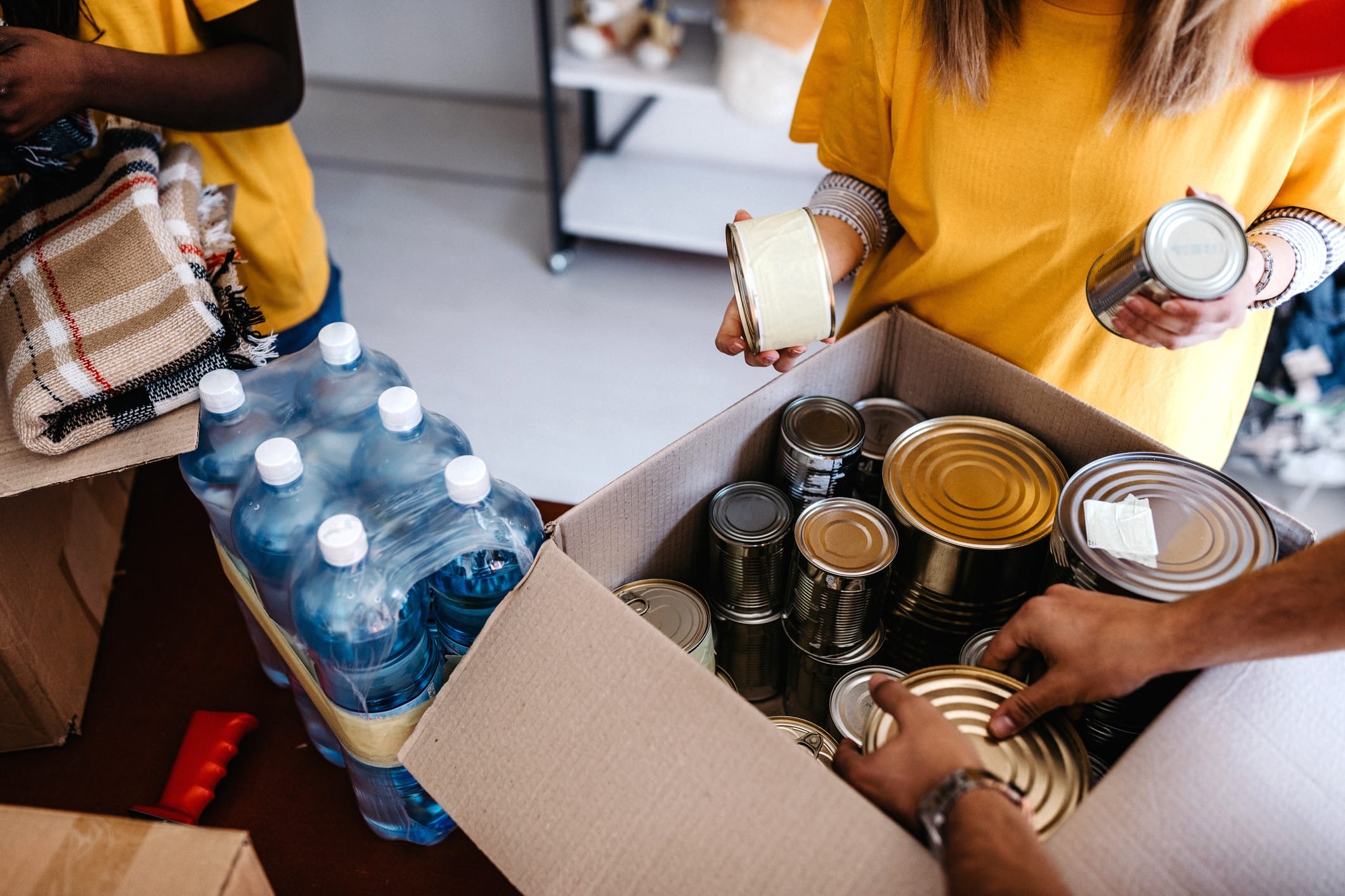 food at a food bank