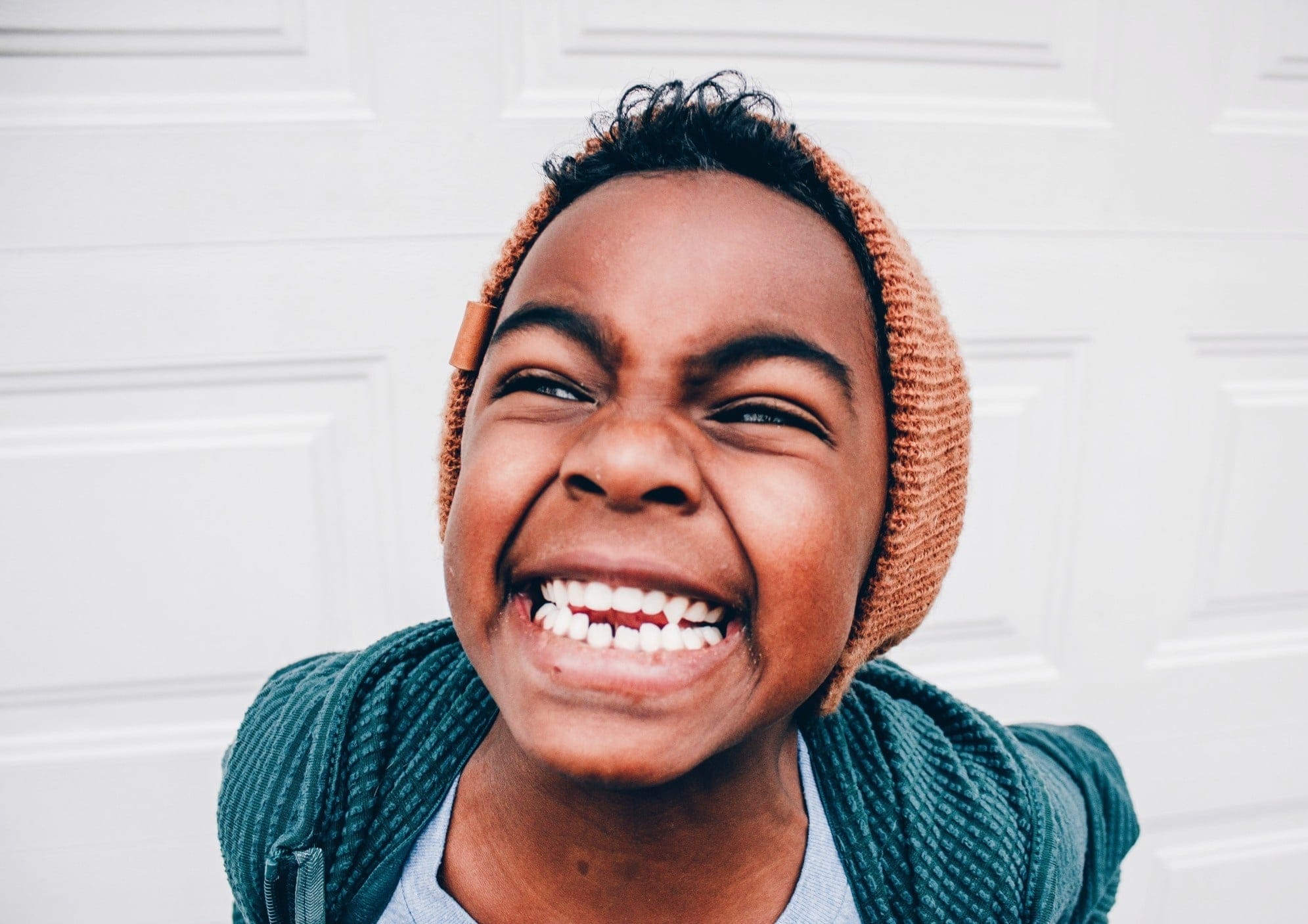 little girl smiling at camera