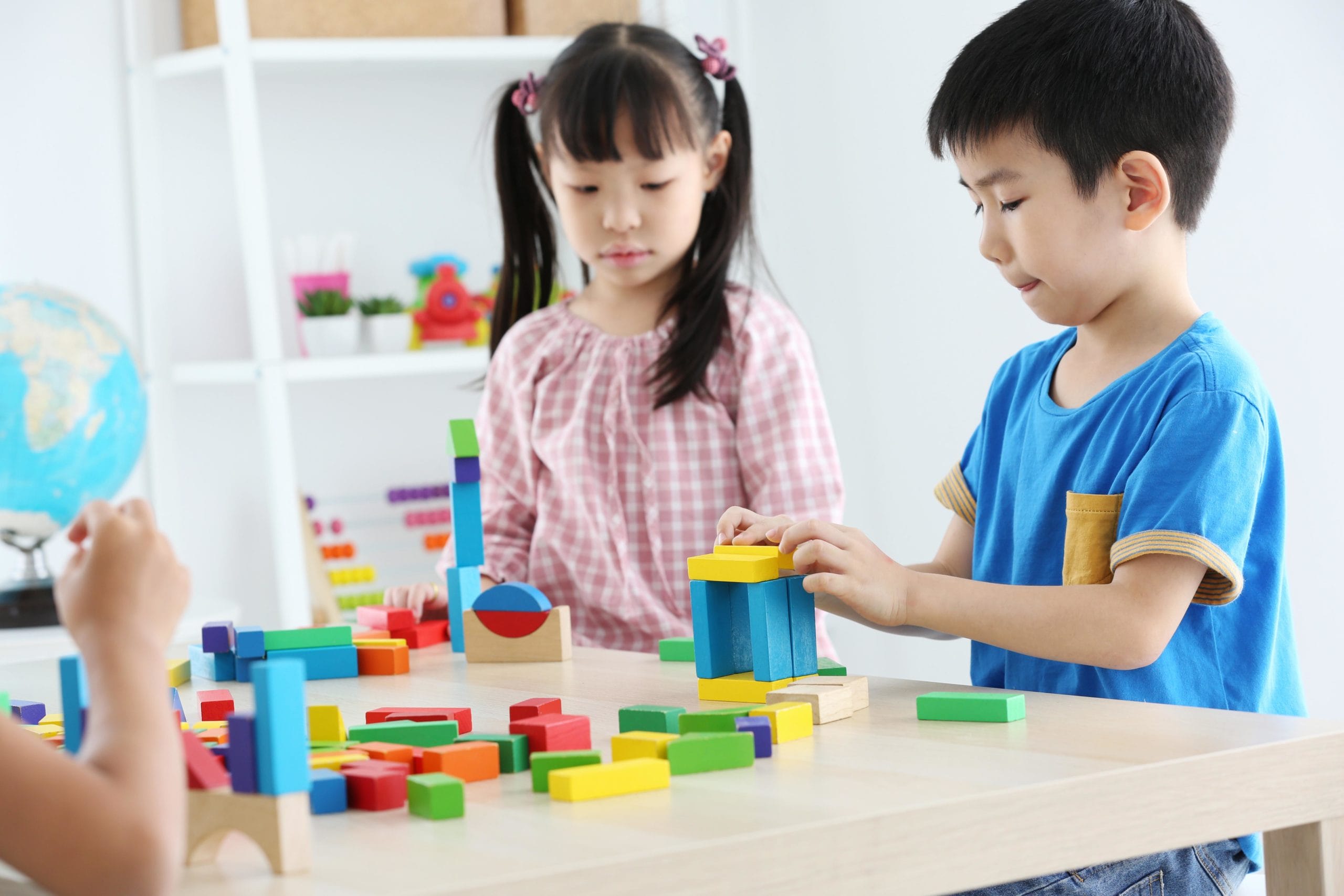 two children playing together