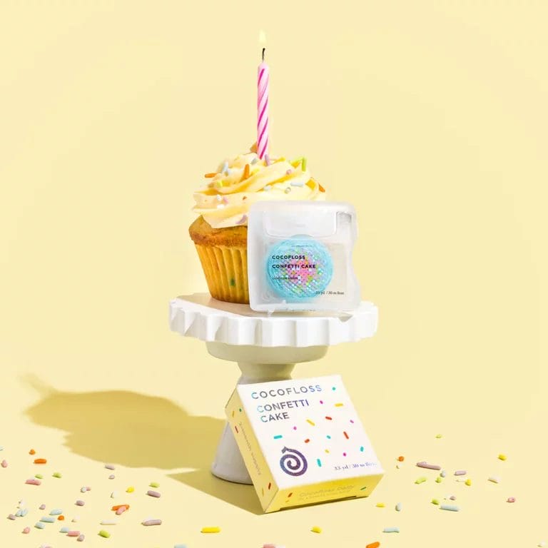 Cocofloss Confetti Cake Dental Floss