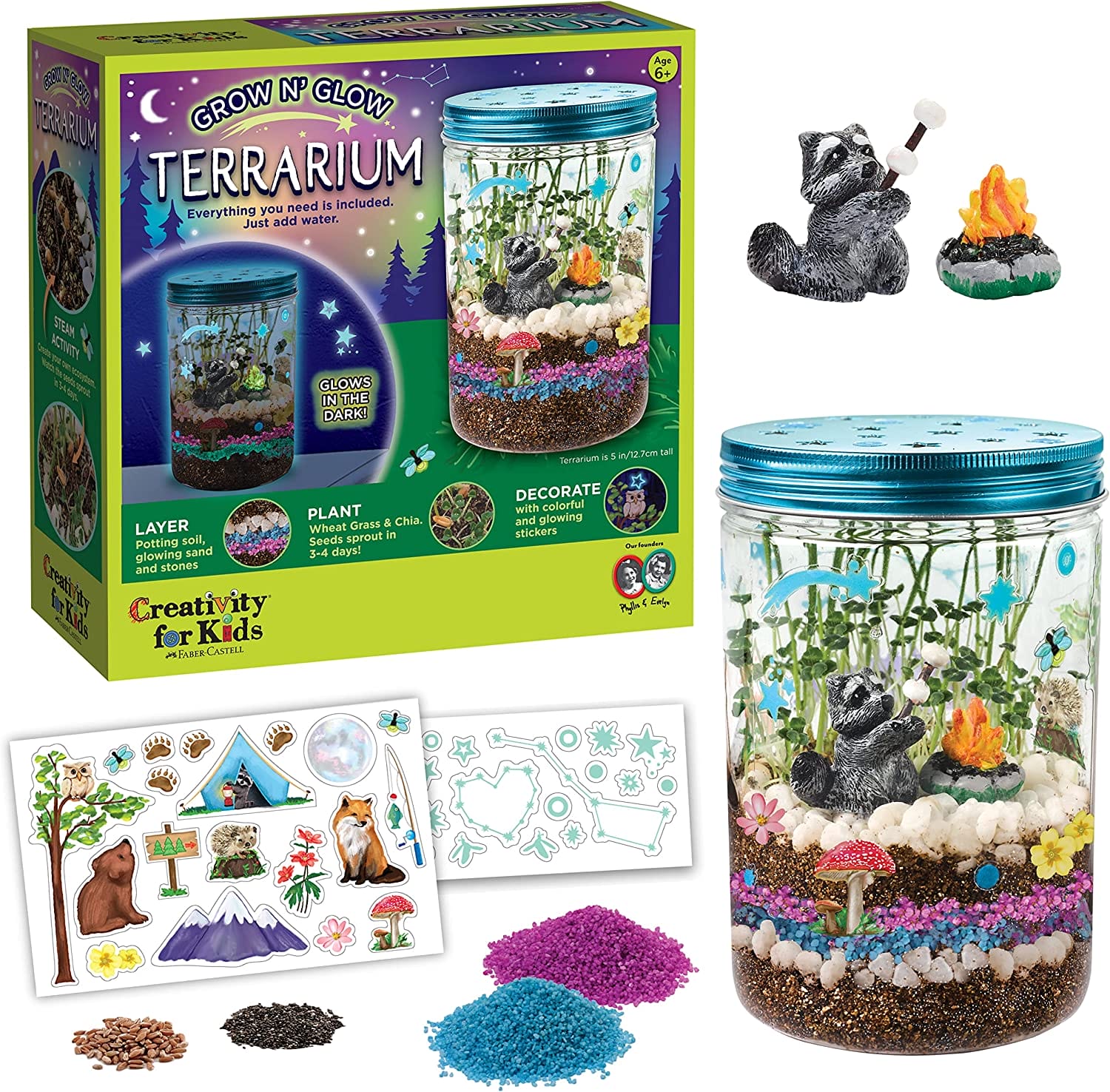 Creativity for Kids Grow N' Glow Terrarium Kit