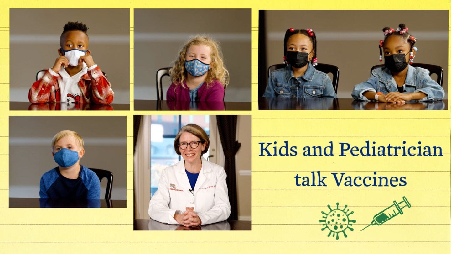 Screen grab of White House video about Kids and Pediatrician Talk Vaccines