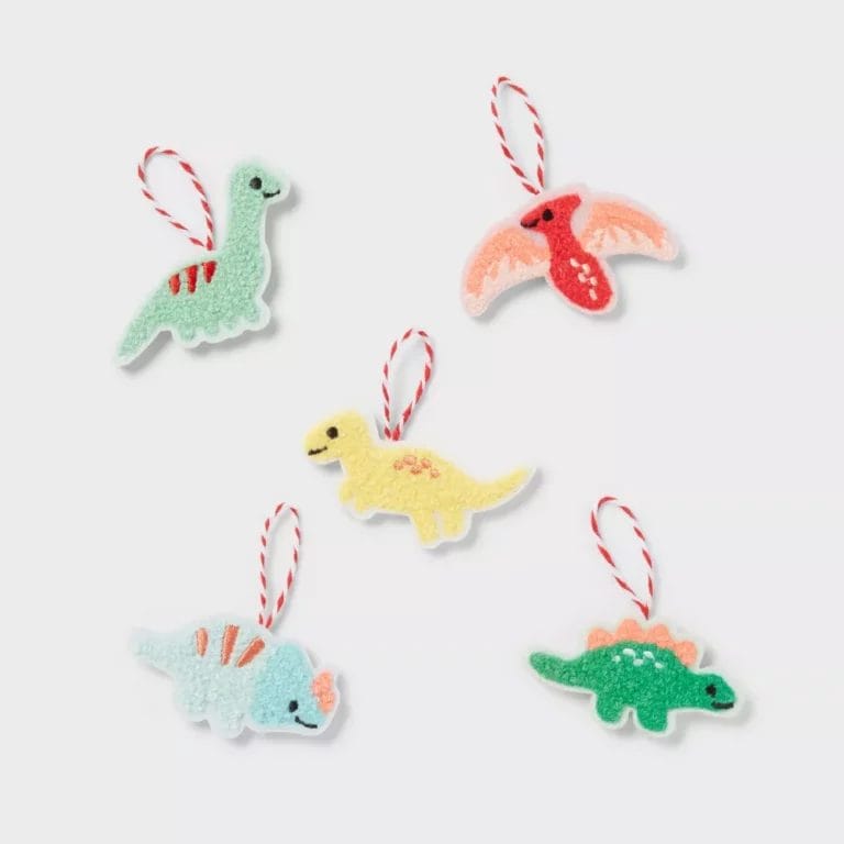 Wondershop Fabric Dinosaur Ornament Set