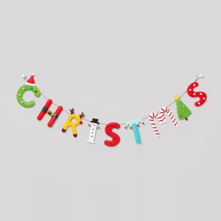 Wondershop Festive Fabric Christmas Garland