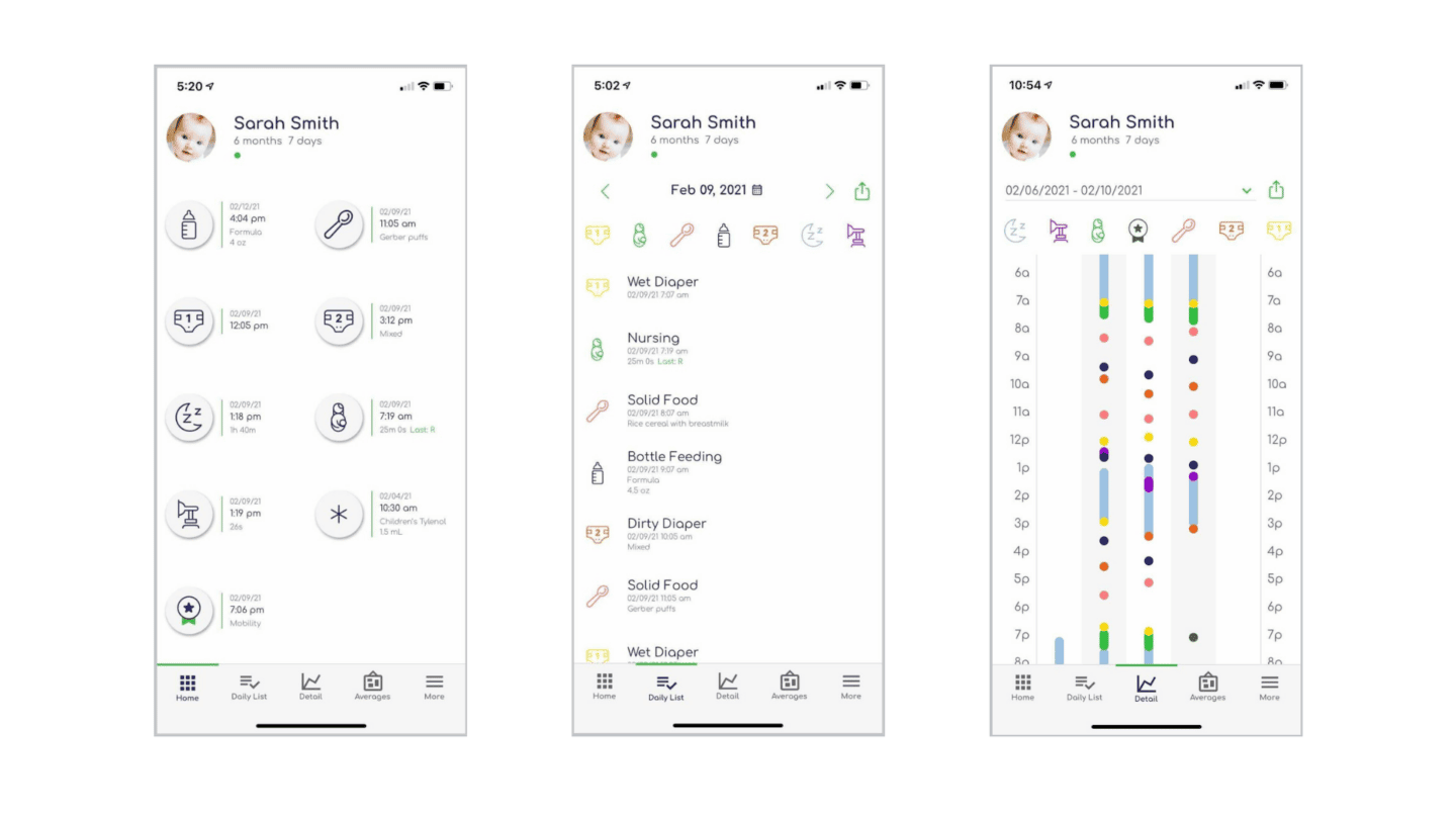 Talli Baby Care Log