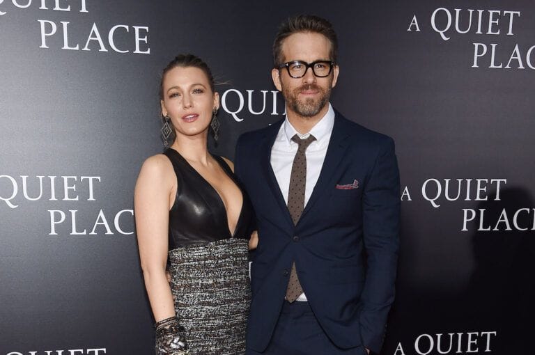 Blake Lively and Ryan Reynolds walking red carpet