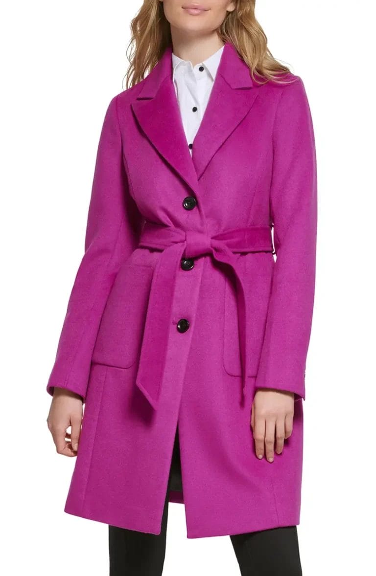 Karl Lagerfeld Wool Blend Coat