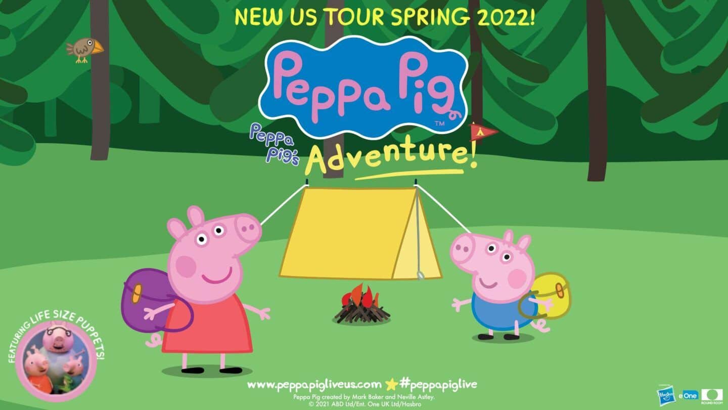 Peppa Pig Live advertisement with Peppa and George