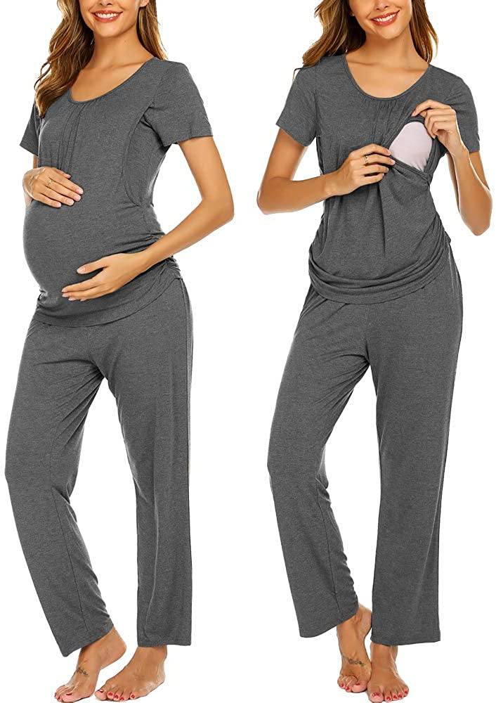 Women's Maternity Nursing Pajama Set