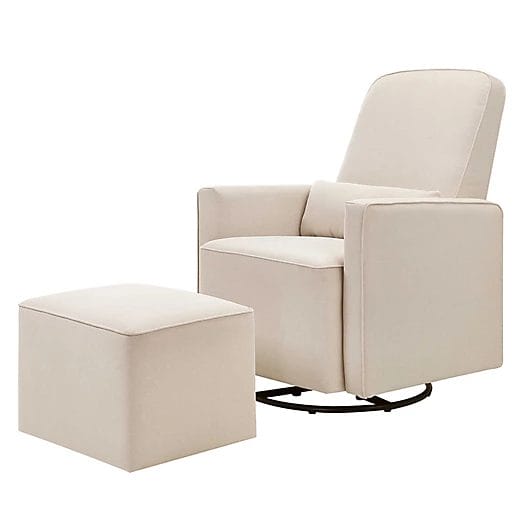 DaVinci Upholstered Swivel Glider