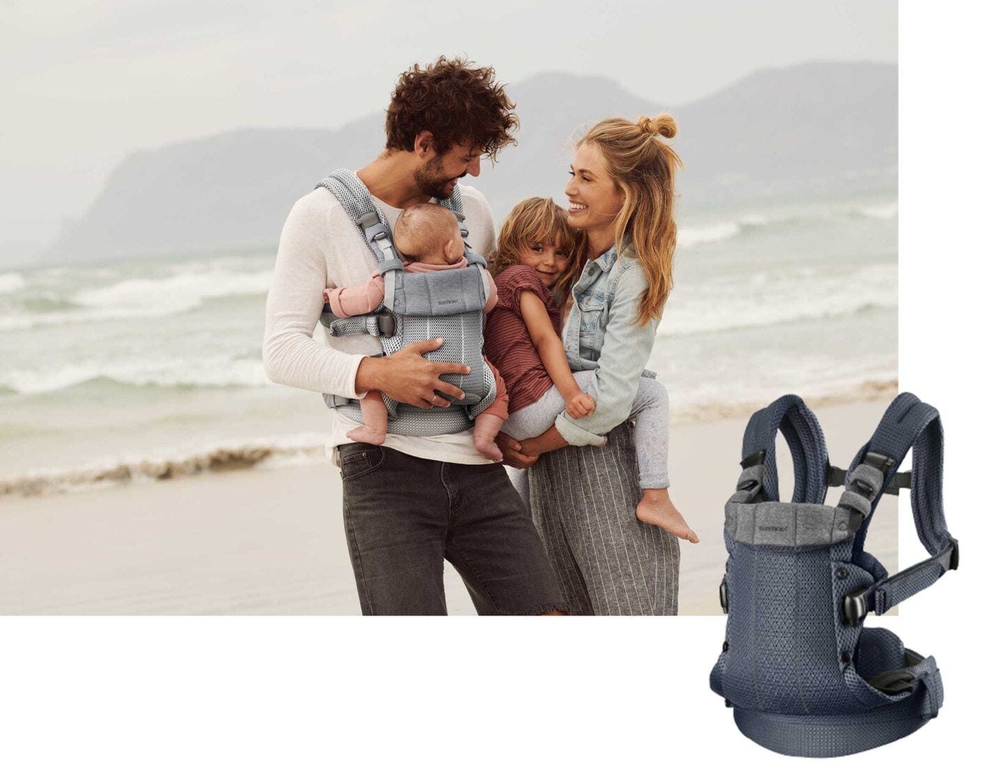 Baby carrier harmony silver 3d mesh