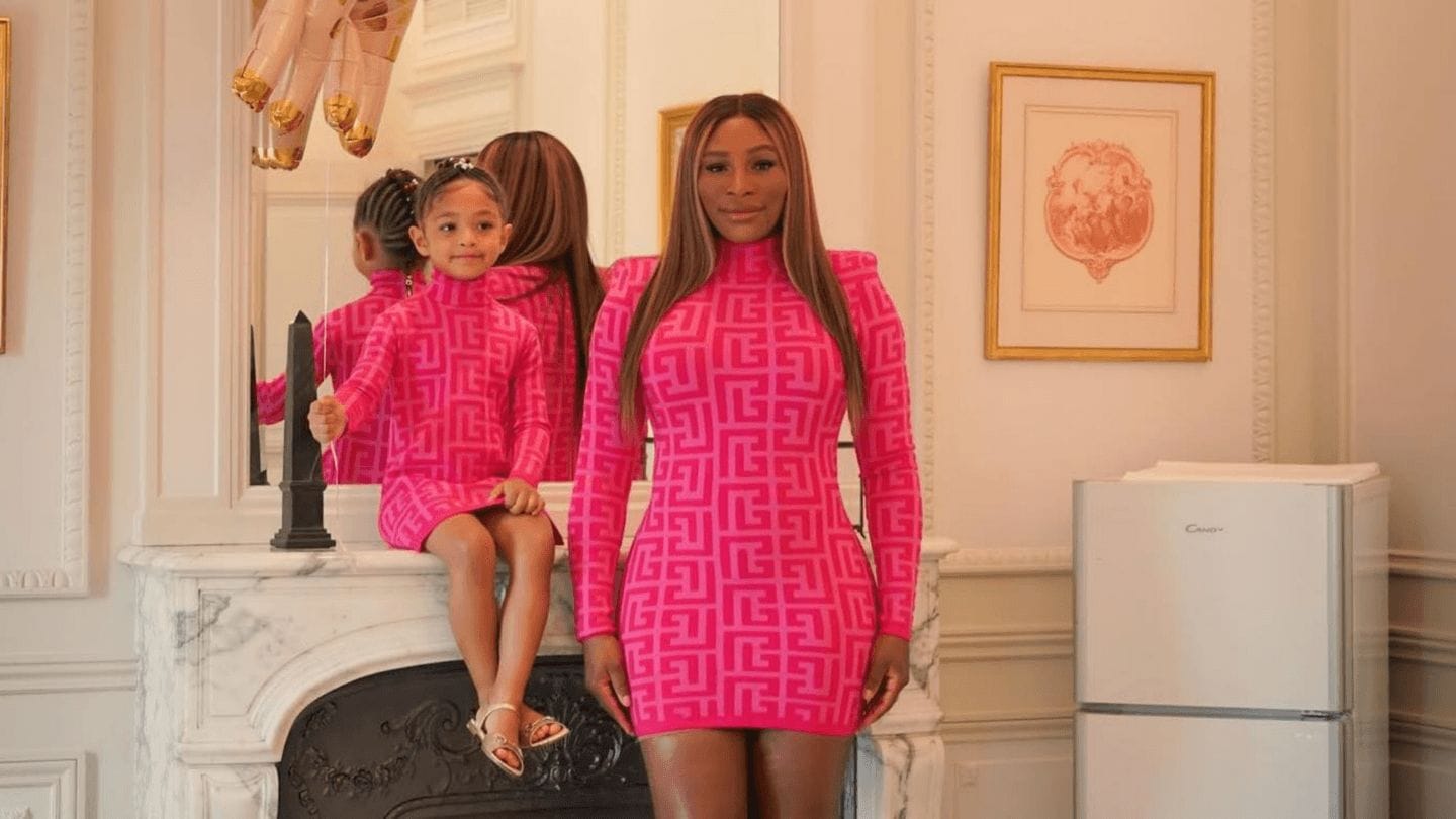 Serena Williams and daughter Olympia