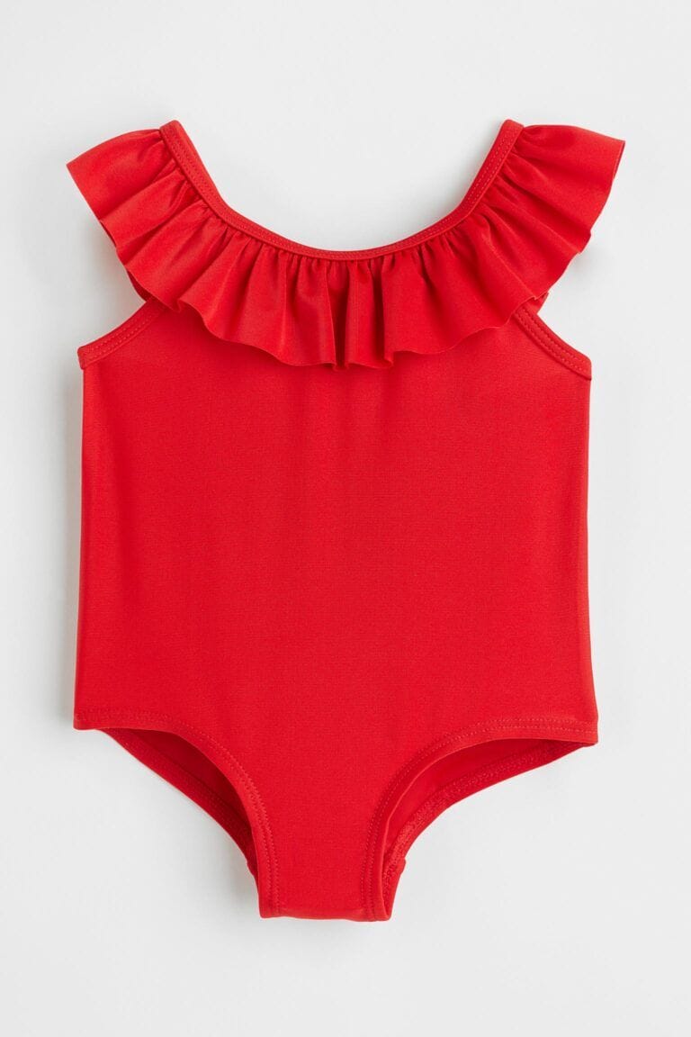 Ruffle-Trimmed Swimsuit