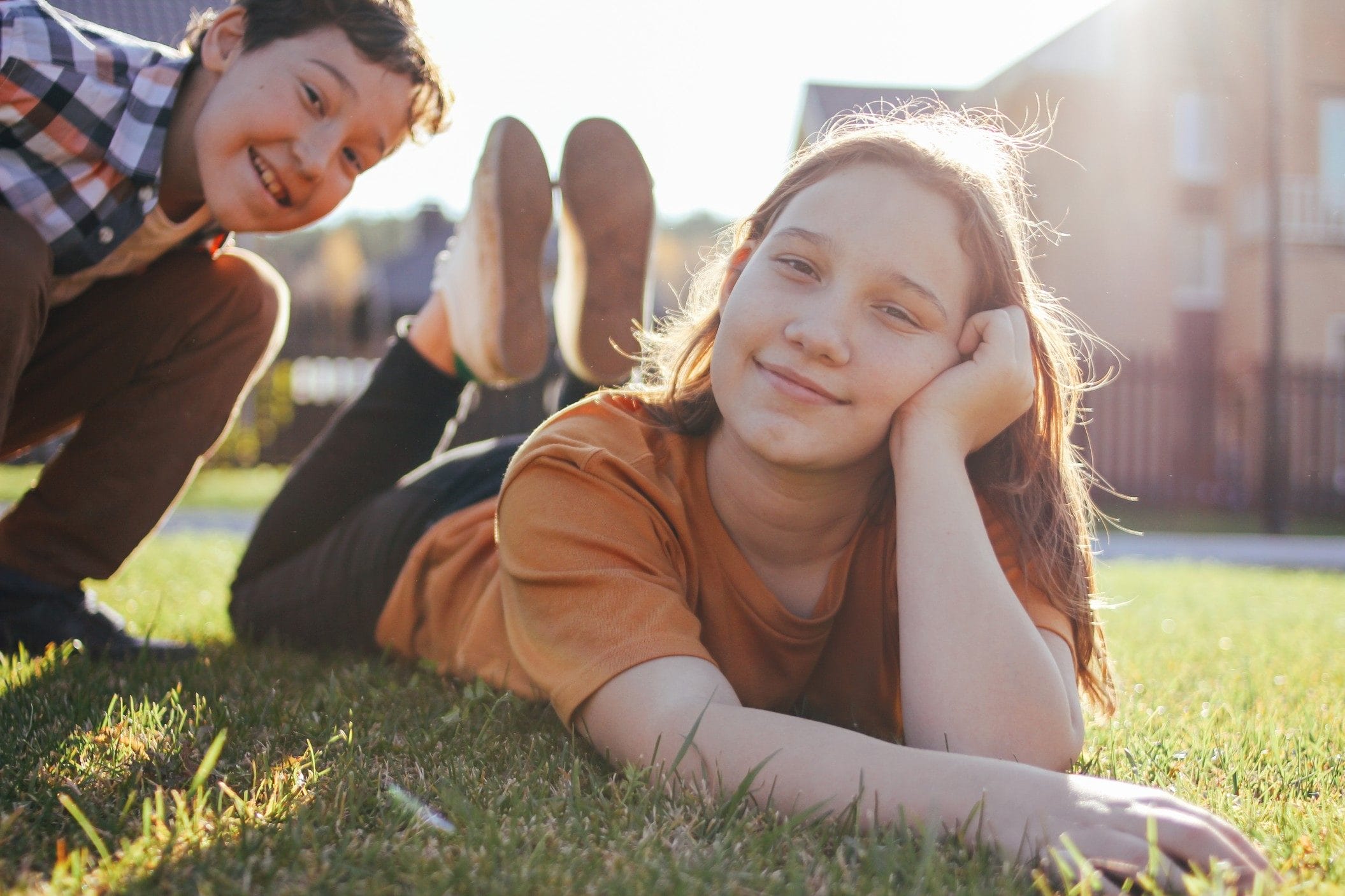 tweens: two tweens smiling