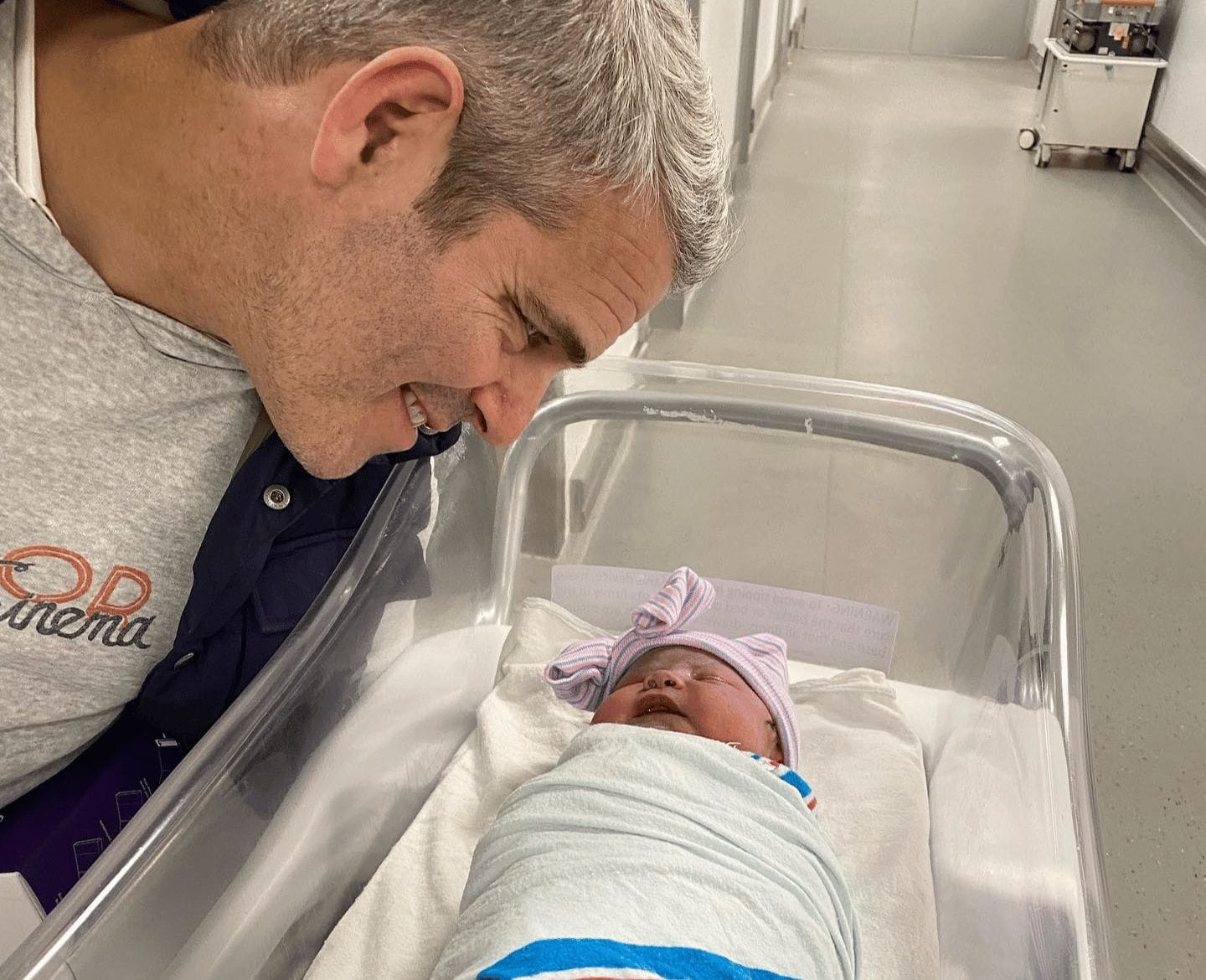 Andy Cohen and newborn baby girl