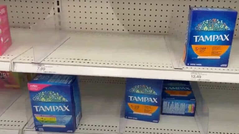 Tampon shortage