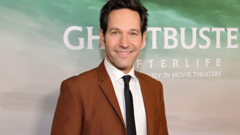 Paul Rudd on the Ghostbusters red carpet