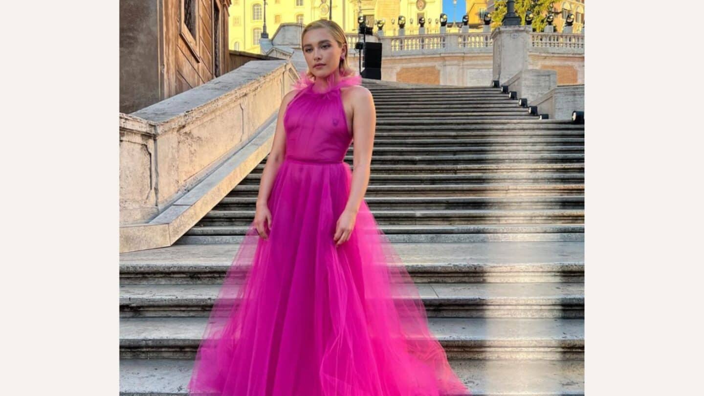 Florence Pugh Pink Dress