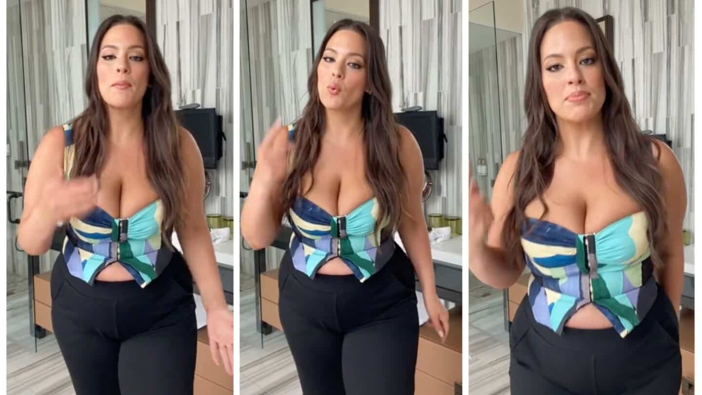 Ashley Graham in a crop top