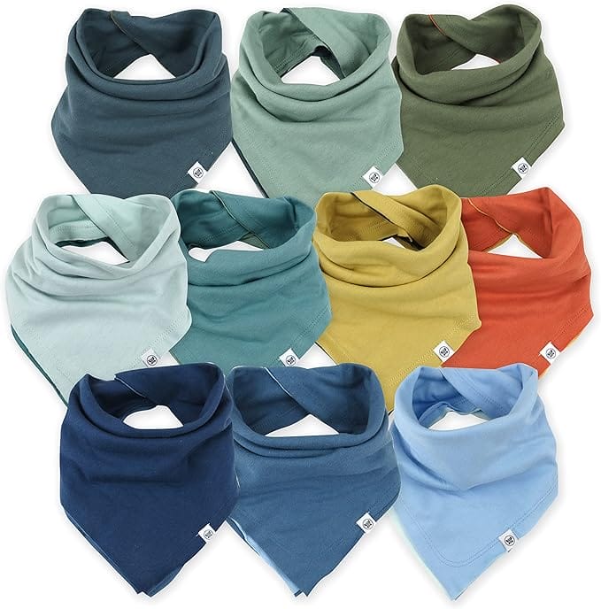 HonestBaby Multipack Reversible Bandana Drool Bibs