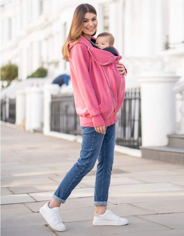 Seraphine Pink 3 in 1 Maternity to Babywearing Hoodie