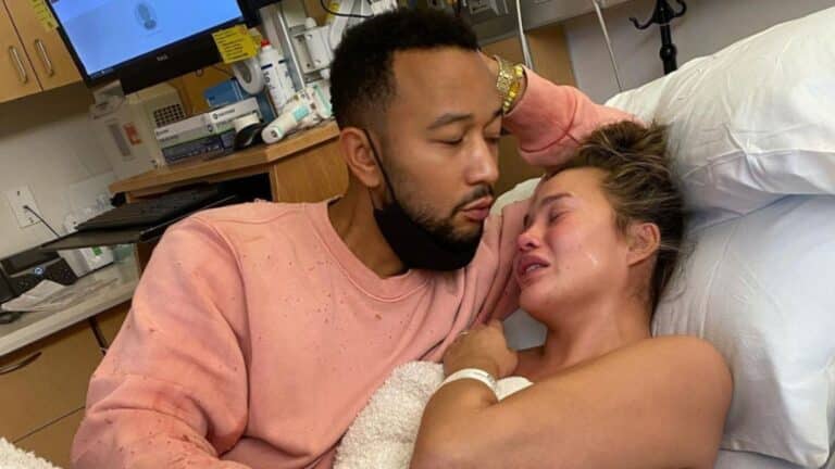 Chrissy Teigen hospital photos during pregnancy loss